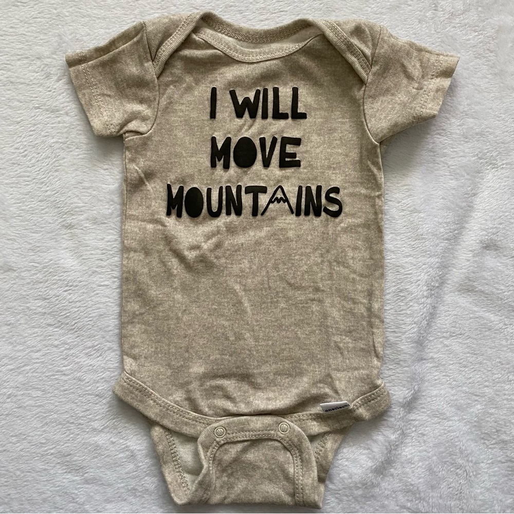Gerber Onesie Bodysuit Set in Aqua, Brown, Cream - Picture 4 of 8